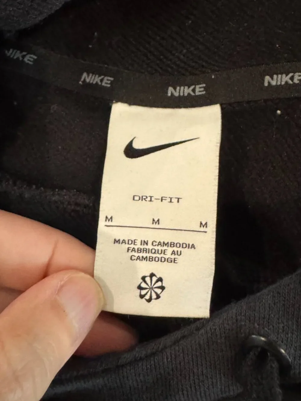 Nike Dri-Fit Fleece Pullover Sweatshirt Hoodie Grey Men's CZ2425-010